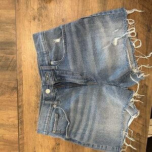 Lucky Brand Blue Distressed Jean Shorts